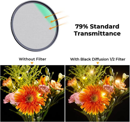 67mm Black Mist 1/2 Filter Optisches Glas 28x Nano-Beschichtung