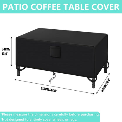 Terrassenmöbel Abdeckung 420D Oxford-Gewebe Schwarz 4-teilig