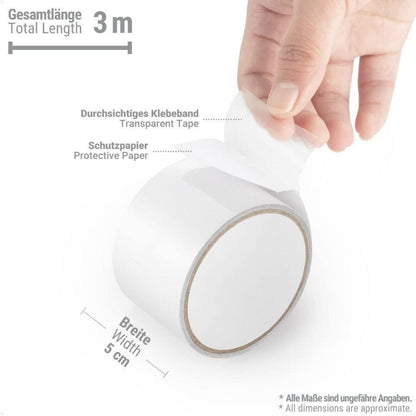 Zelt Reparaturband Transparent Wasserdicht 3M x 5CM