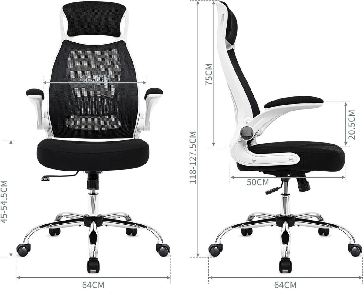Ergonomischer Bürostuhl mit Armlehnen und