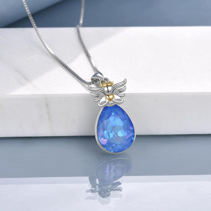 Engelsflügel Halskette 925 Sterlingsilber Schmuck Damen