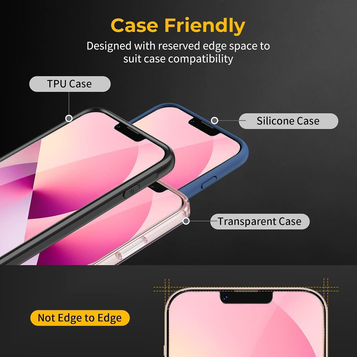 iPhone Displayschutz 3 Stk. HD Panzerglas Schutzfolie 9H Härte