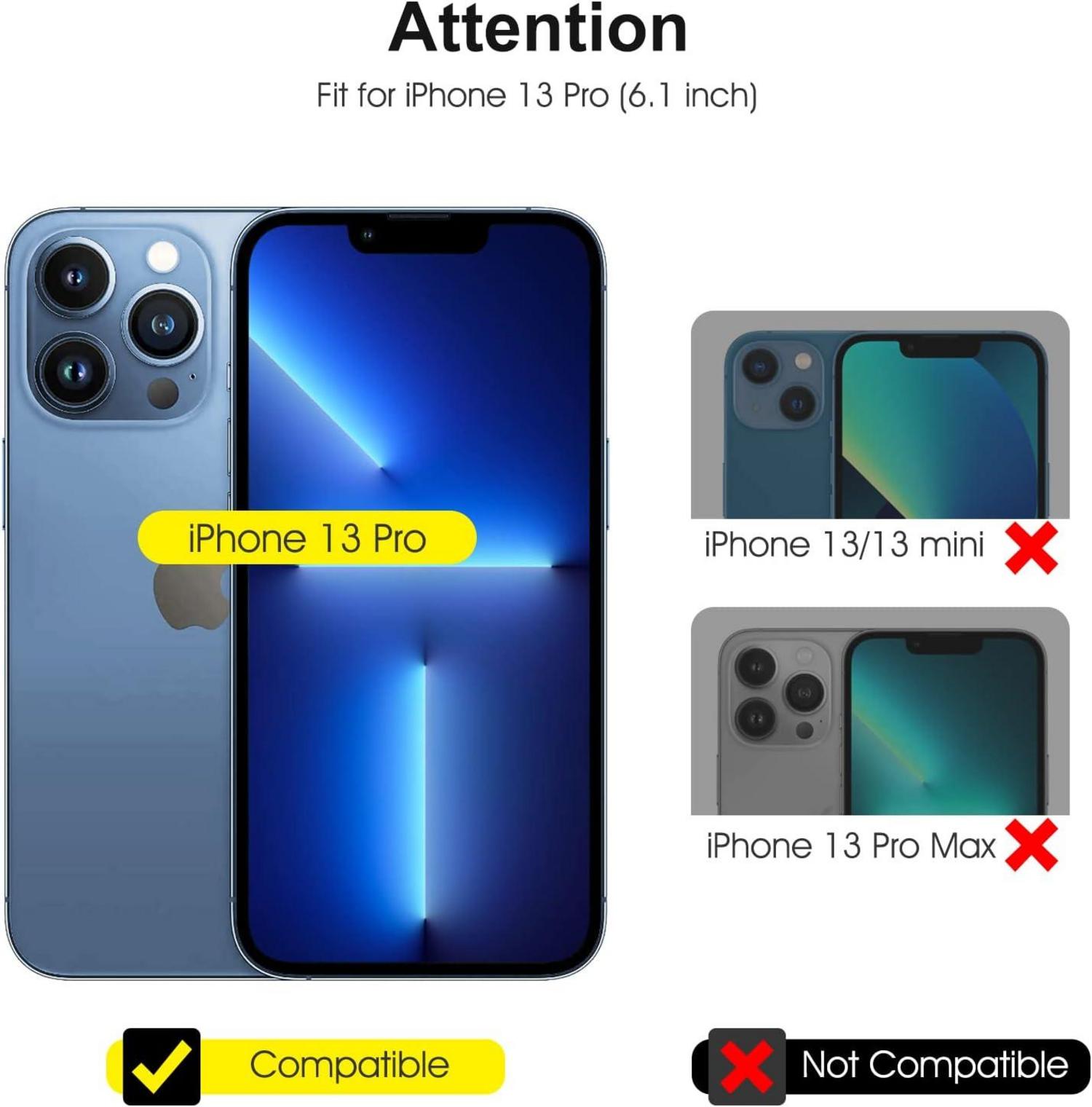 Displayschutzfolie und Kameraschutz für iPhone 13 Pro 6,1