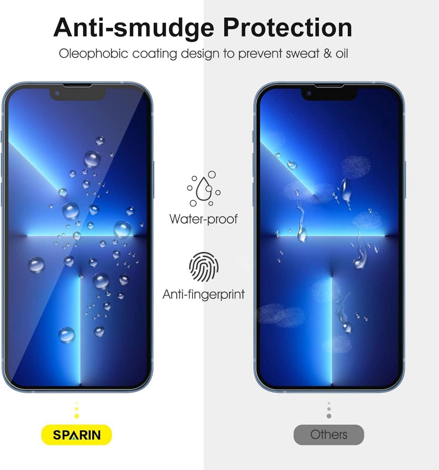 3+2 Stück Schutzfolie für iPhone 13 Pro 6,1 zoll - Displayschutzfolie