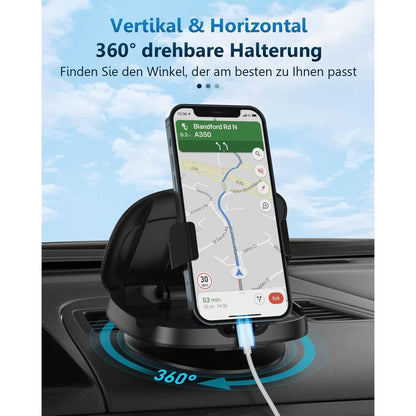 360° Drehbar Handyhalterung Auto mit Klebesockel