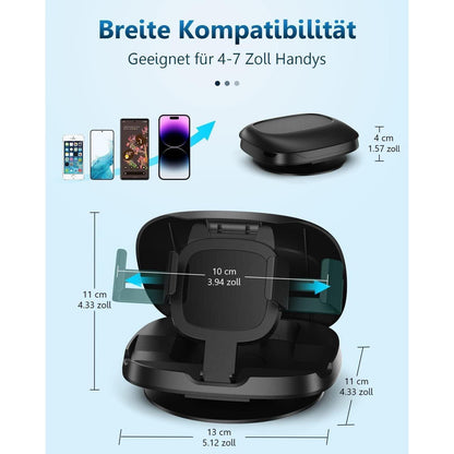 360° Drehbar Handyhalterung Auto mit Klebesockel