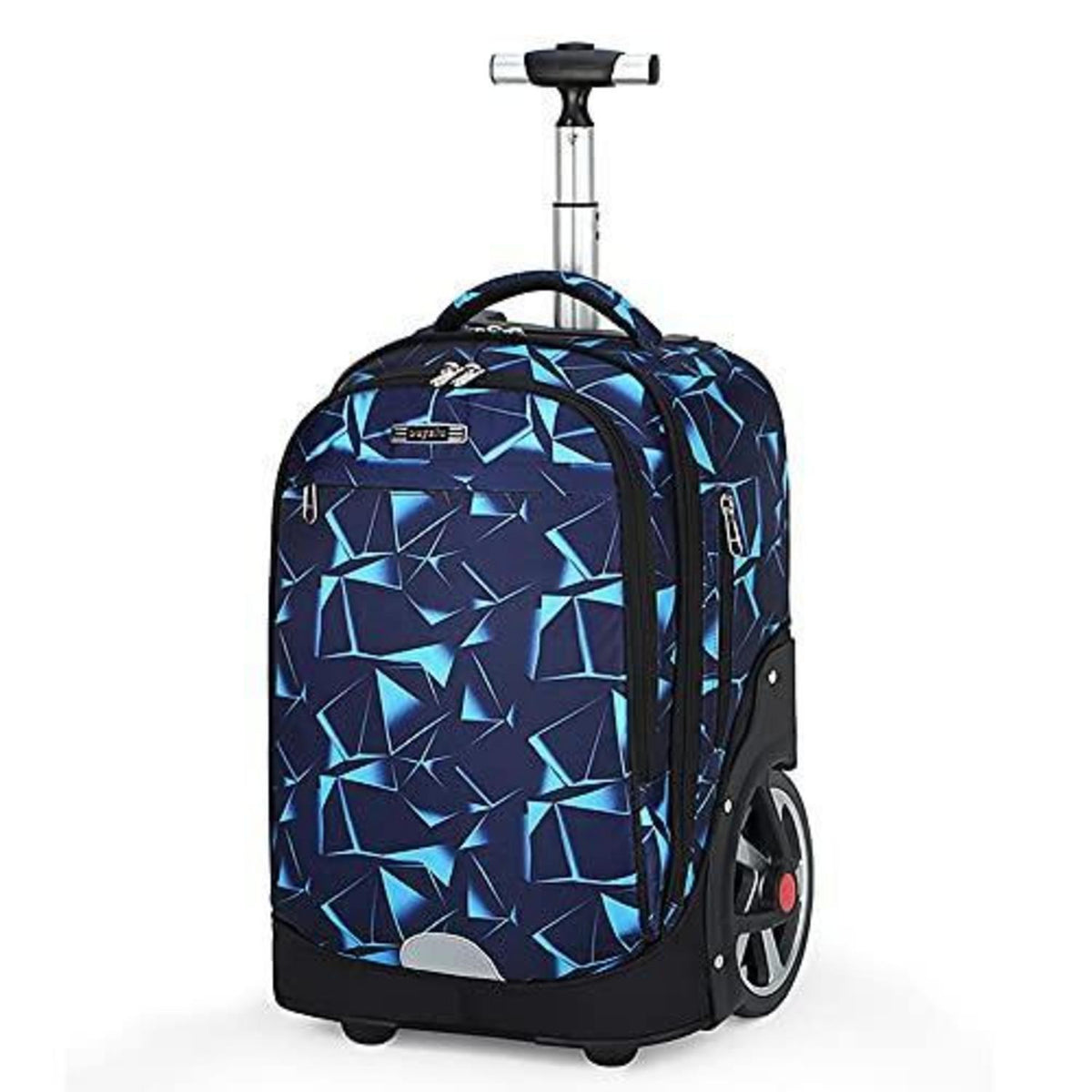 Schulrucksack mit Rädern – Kinderkoffer mit Dreiecksmuster