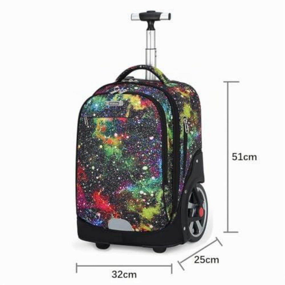 Schulrucksack mit Rädern Sternenhimmel – Kinderkoffer & Trolleybox