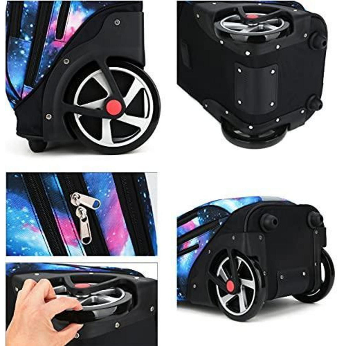 Schulrucksack mit Rädern Sternenhimmel – Kinderkoffer & Trolleybox