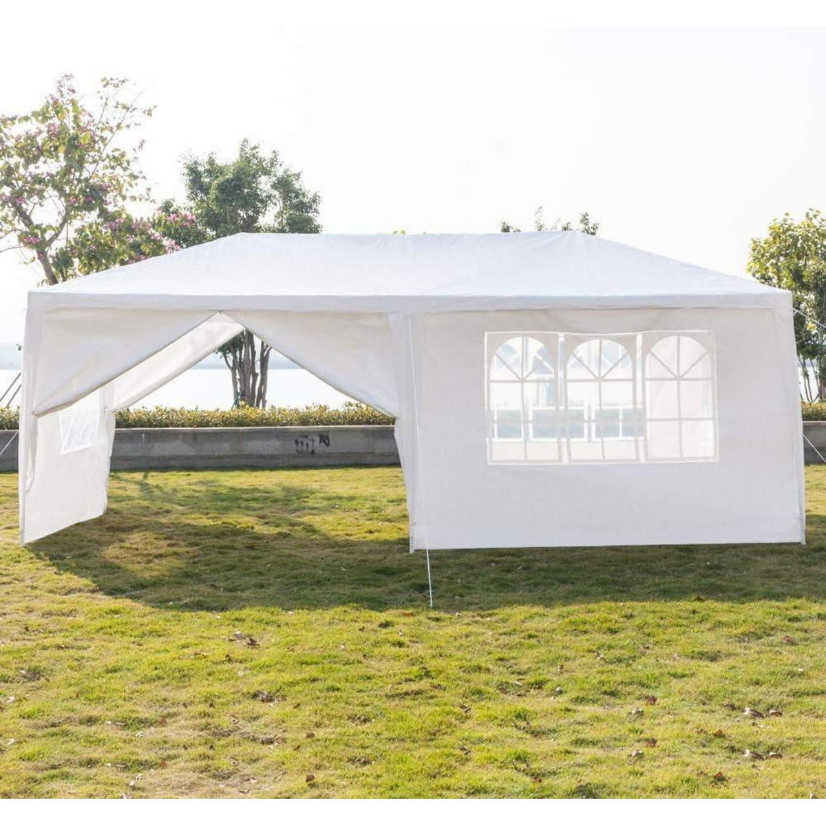 3x6m Faltpavillon – Wasserdichtes Partyzelt mit 6 UV-Wänden