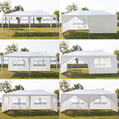 3x6m Faltpavillon – Wasserdichtes Partyzelt mit 6 UV-Wänden