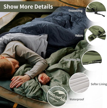 Deckenschlafsack Naturehike 3 Jahreszeit Ultraleicht 220x85CM mit Tragetasche