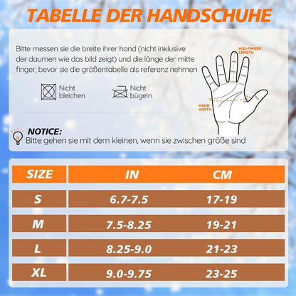 Wasserdichte Winterhandschuhe Ski Snowboard Herren Damen Touchscreen