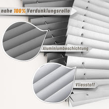 Premium Plissee ohne Bohren Verdunkelung Klemmfix 80x220cm