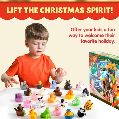 JOYIN Adventskalender 2026 mit Tiergummis für Kinder, 24