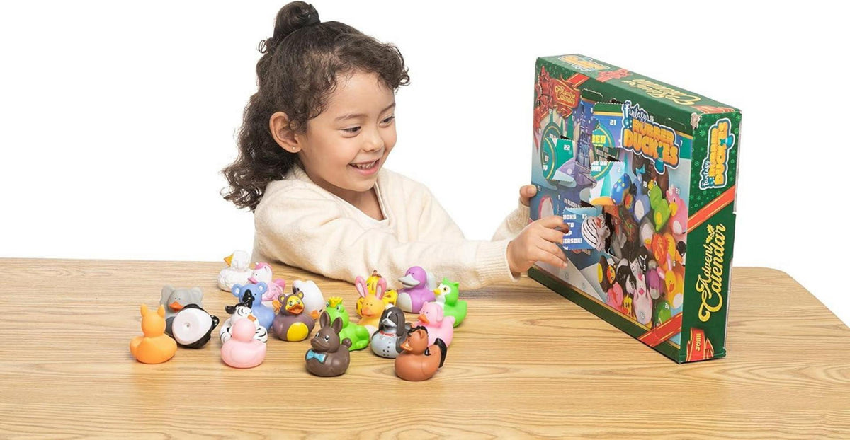 JOYIN 24 Tage Weihnachten Adventskalender 2024 mit Tiergummis - Kinder Countdown