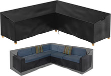 Gartenmöbel Abdeckung V-Form Lounge 600D Wasserdicht 250x250x85x80cm