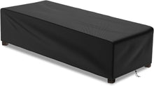 Gartenliege Abdeckung wasserdicht UV-beständiges Oxford 500D - Schwarz