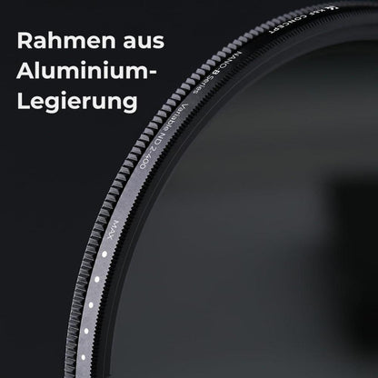 Variabler ND Filter ND2-ND400 49mm Slim Neutral Graufilter