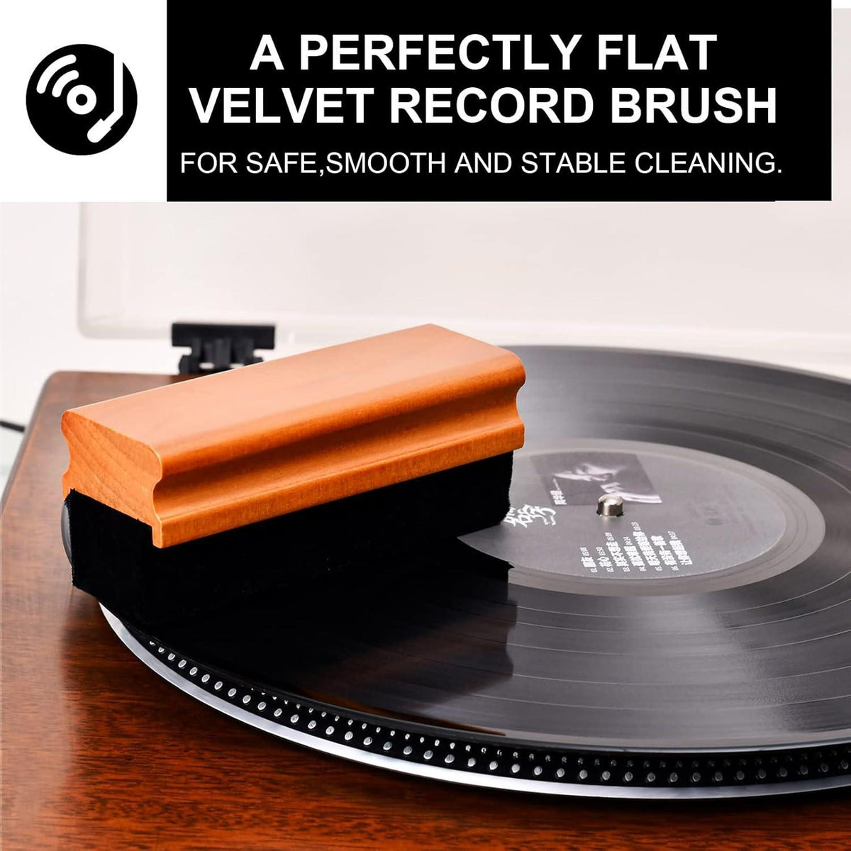 Antistatik Vinyl LP Schallplattenbürste Reinigungsset 4in1