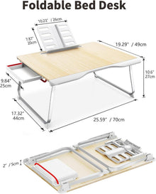 SAIJI Laptop Tablett Bett Tisch XXL klappbar für Boden Sofa