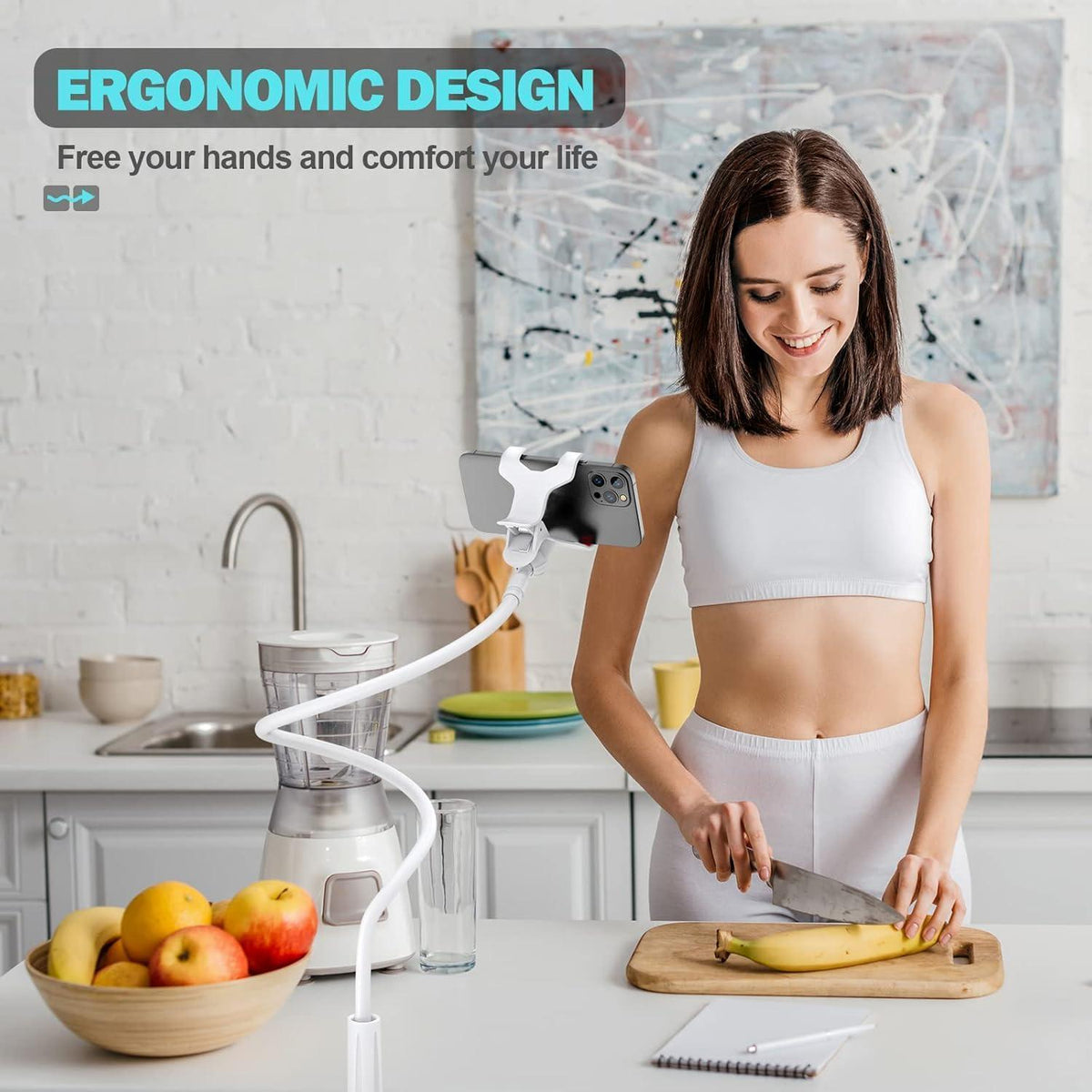 Flexibler Schwanenhals Handyhalter für Bett & Sofa