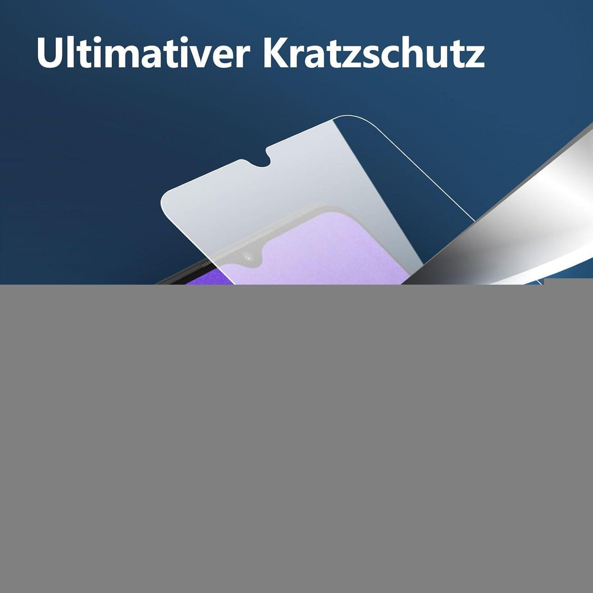 Hartglas Displayschutzfolie für Samsung Galaxy A22 5G