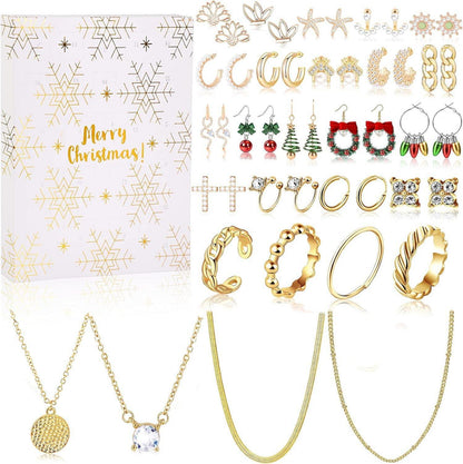 Schmuck Adventskalender 2024 Weihnachts Countdown Geschenk
