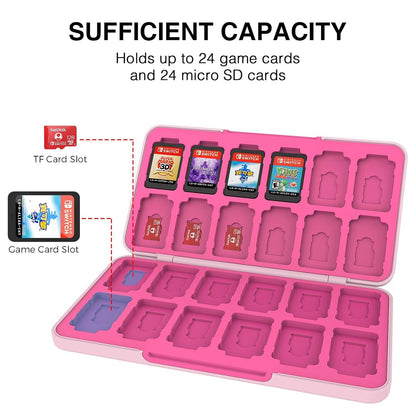 Switch Game Card Aufbewahrungsbox Schutzhülle 24 Card Slots