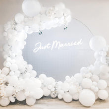 Weiße Luftballon Girlande Set für Hochzeit & Geburtstag