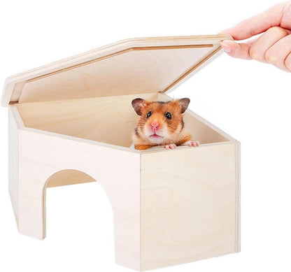 Niteangel Birkenkammer Hamsterversteck Waldhaus für Kleintiere