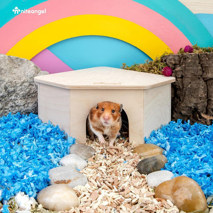 Niteangel Birkenkammer Hamsterversteck Haustierhaus Holz