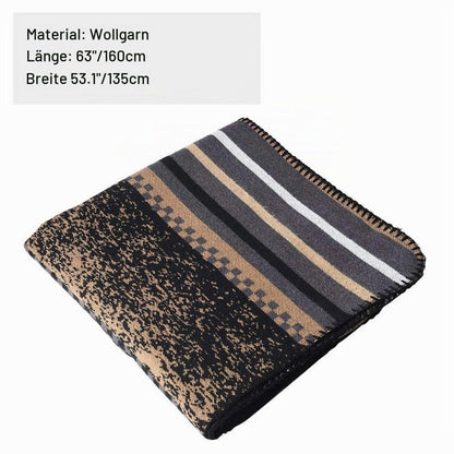 Warmer Strickponcho mit offenem Kragen für Damen