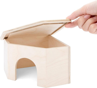 Hamsterversteck Birkenholz, Hamsterhaus mit Kletterrampe und Höhle