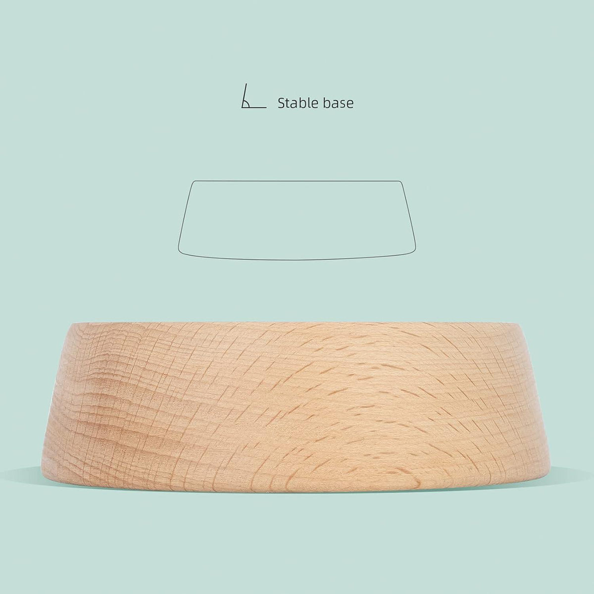 Kleintier Futternapf aus Buchenholz 7,9cm - Hammy Muster - für