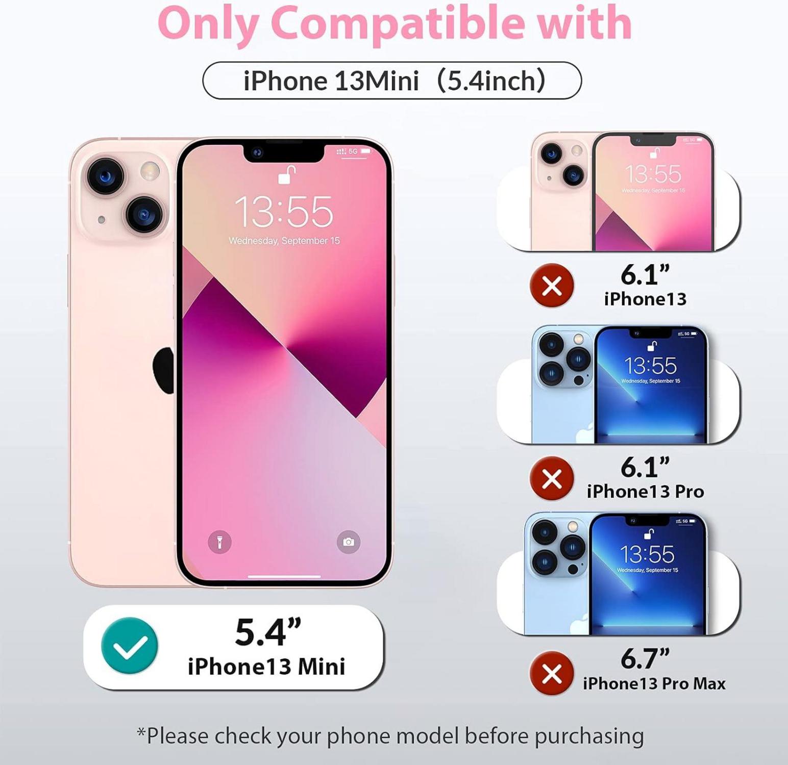 iPhone 13 Mini Schutzfolie 9H Panzerfolie HD Transparent 3+3