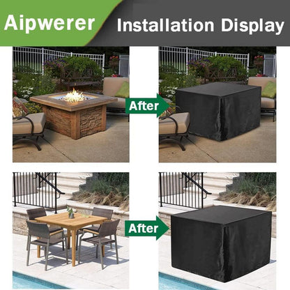 Wasserdichte Abdeckplane Gartenmöbel Rechteckig 120x120x72cm