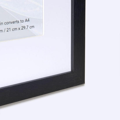 Bilderrahmen Schwarz Echtholz 30x40 cm 2er Set für