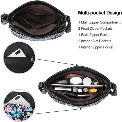 Umhängetasche Damen Klein Crossbody Clutch Handytasche Geldbörse