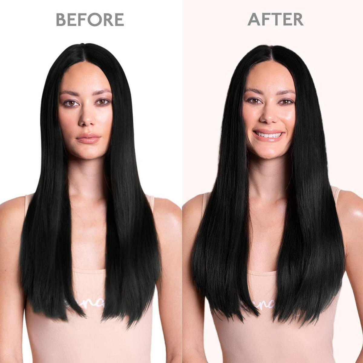 Clip-in Echthaarverlängerungen 55cm Tief Schwarz 120g 7tlg Remy Haar