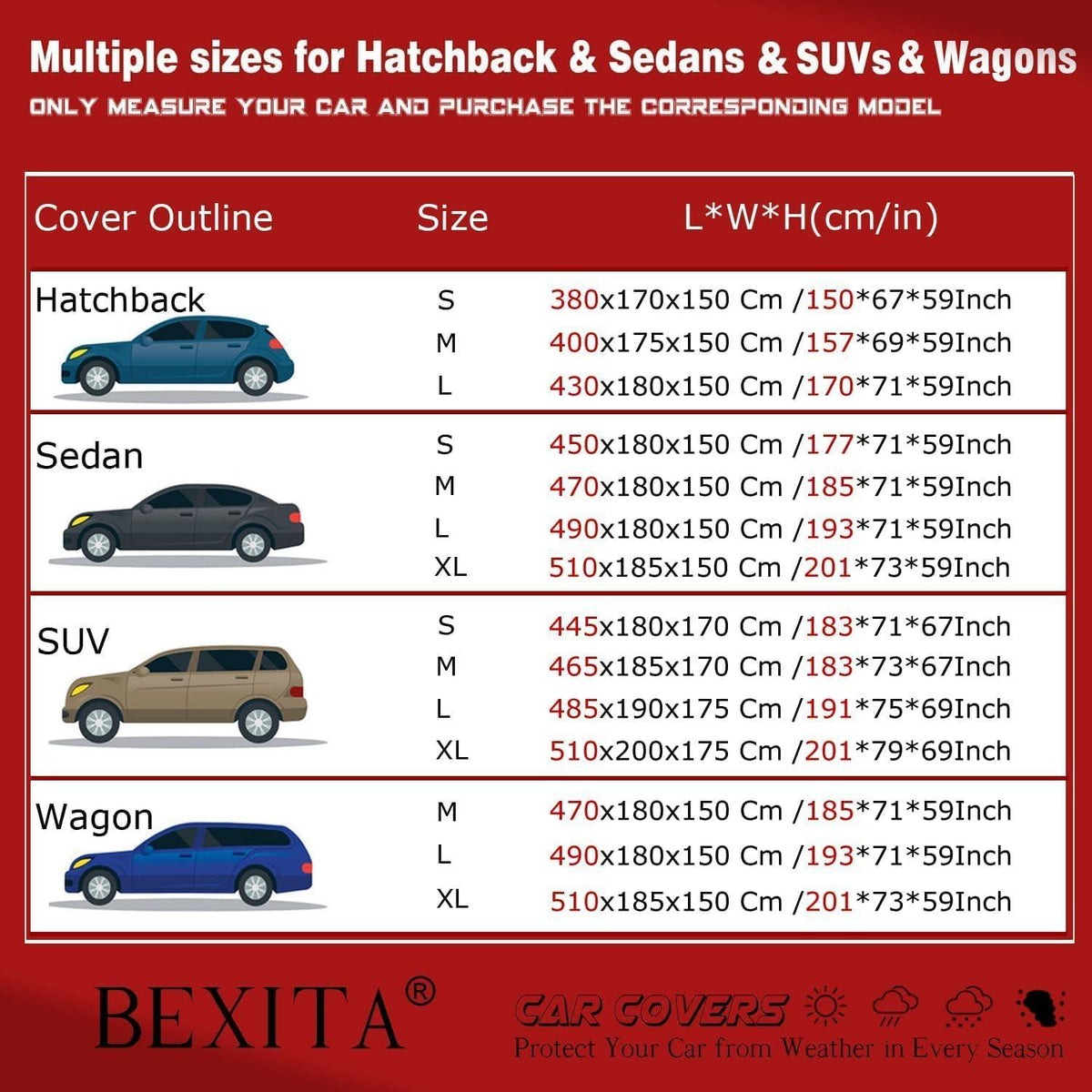 Vollgarage Autoabdeckung wasserdicht All Weather UV-Schutz