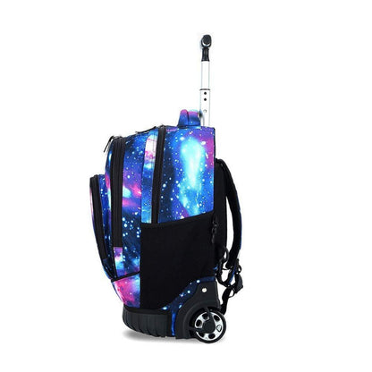 Trolley Rucksack für Schüler – Sternenblau, Multifunktionell & Robust