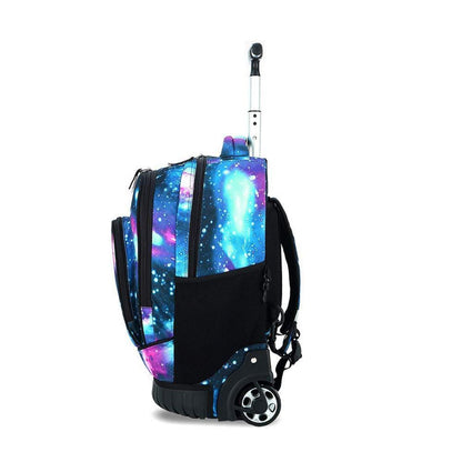 Trolley Rucksack für Schüler – Multifunktionaler Schulrucksack Grün