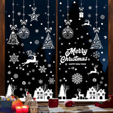 Fensterbilder Weihnachten Selbstklebend PVC Schneeflocken