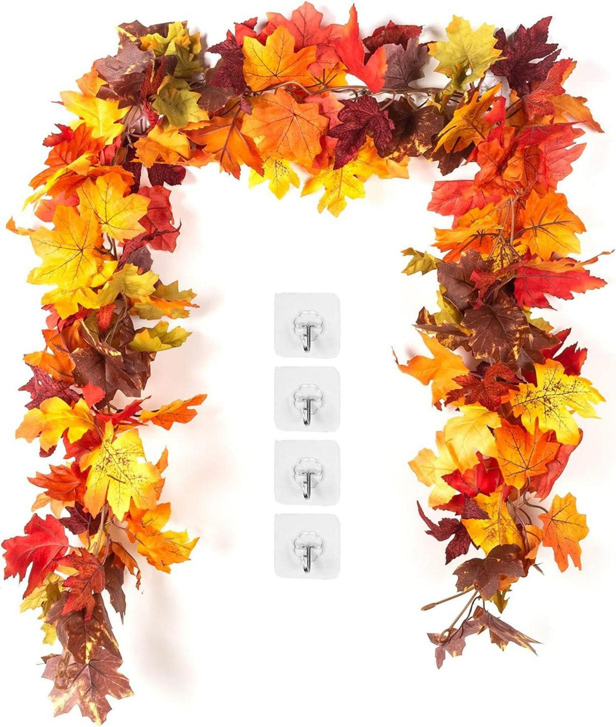 Künstliche Ahornblätter Girlande 176cm Herbst Hängepflanze