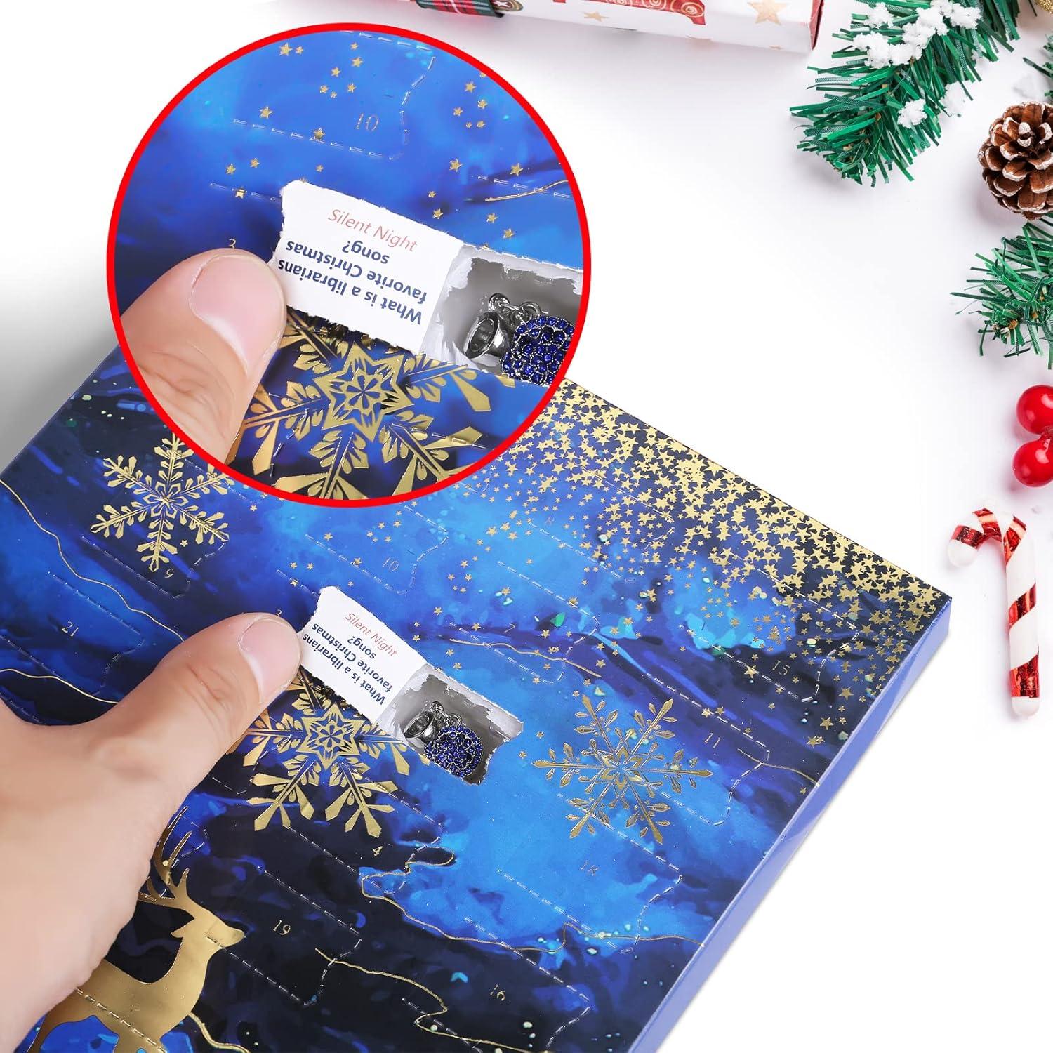 Königsblauer Schmuck Adventskalender 2024 - DIY Perlen