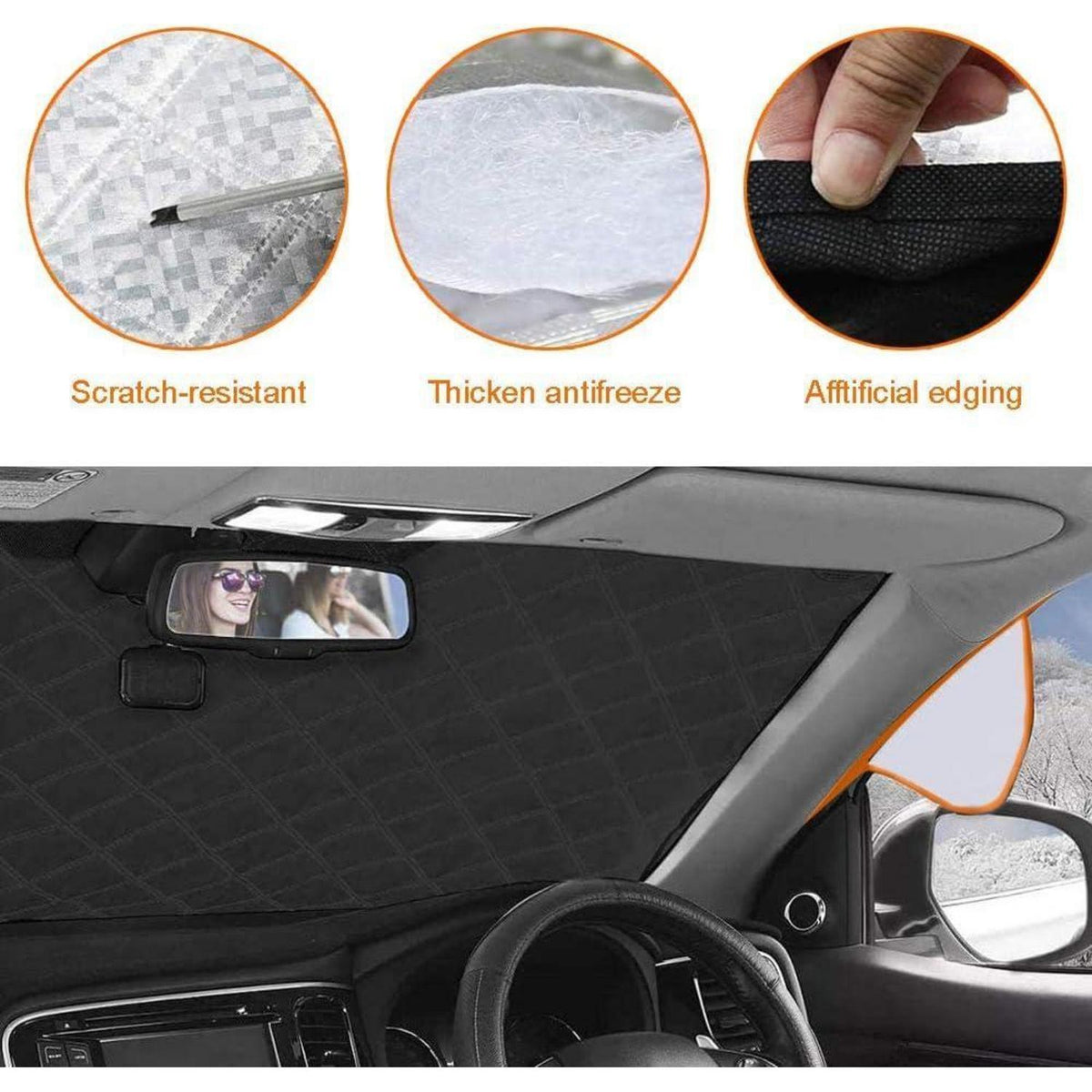Auto Frontscheibenabdeckung Magnetisch – Schnee, Frost & Sonnenschutz
