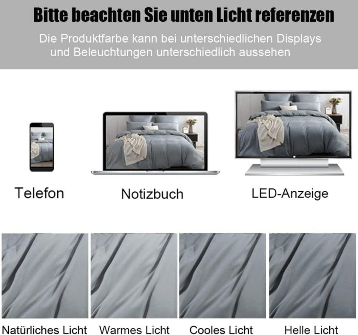 Bettwäsche 220x240 Grau Mikrofaser bügelfrei Betten-Set 240x220 + 80x80 cm