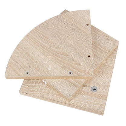 Eckregal MDF 5 Ebenen Eiche Hängeregal Bücherregal 20x20x123cm