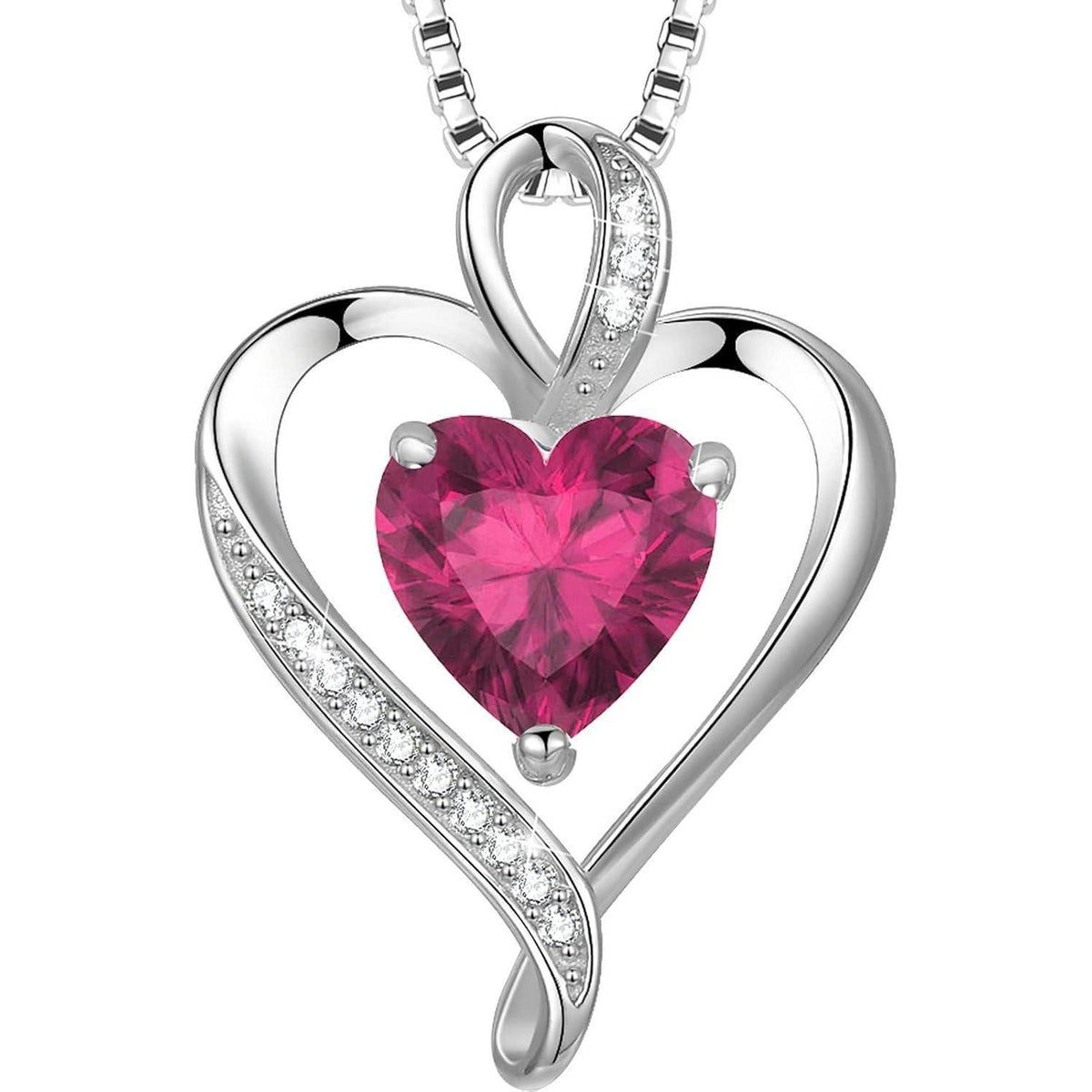 Silber Herz Halskette Damen 925 Sterling Silber Geschenk